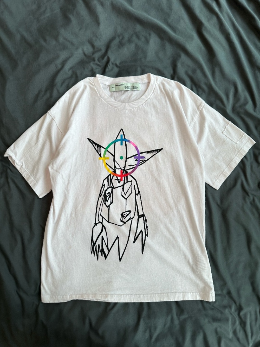 Off-White White Graphic Tee Size M